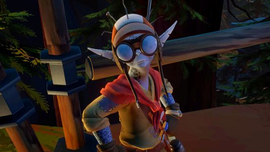Outer Wilds leaves Game Pass - Mica, a Hearthian wearing flight goggles and a red neckerchief