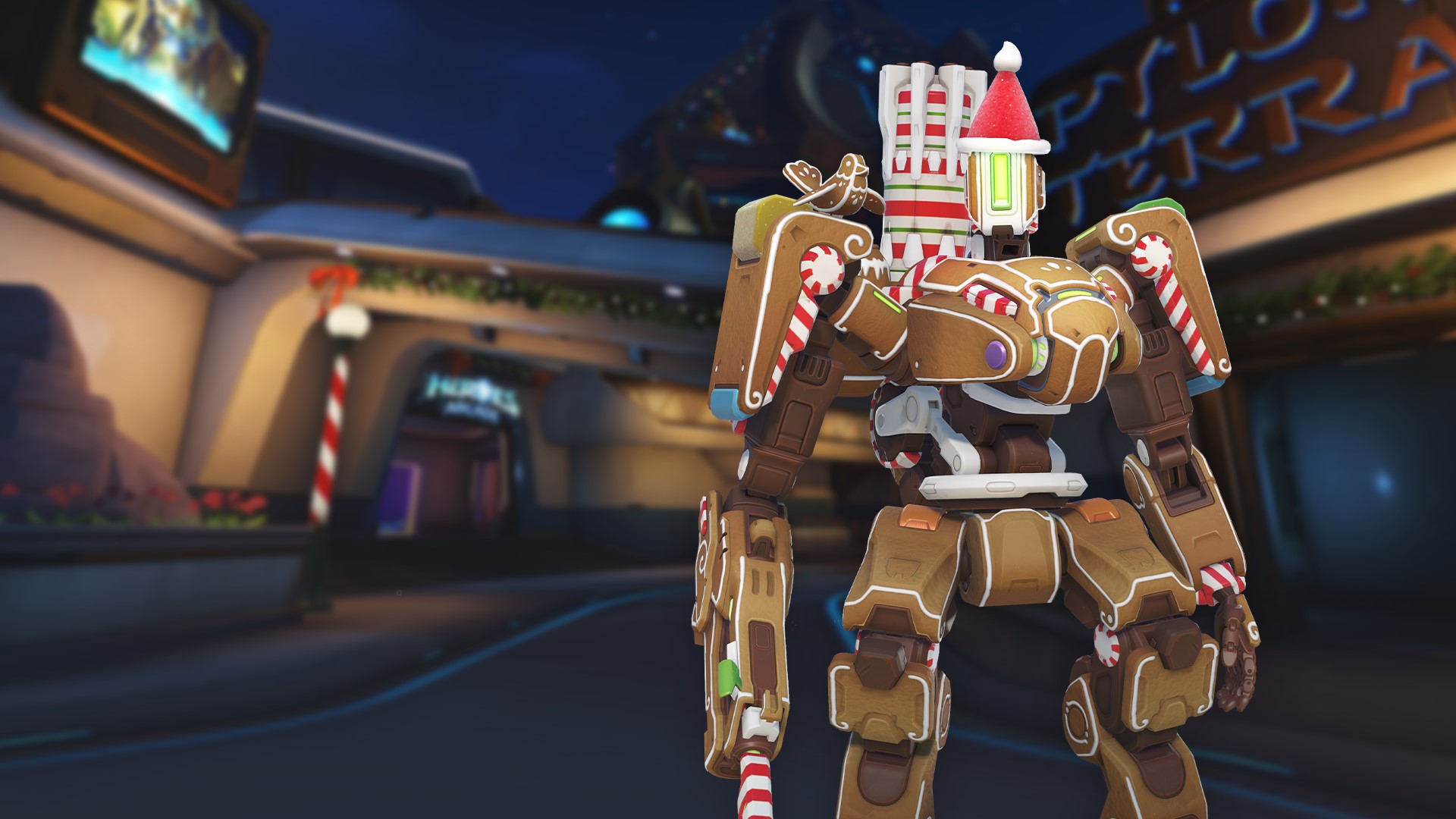 Overwatch 2 Gingerbread Bastion skin can be yours for one coin