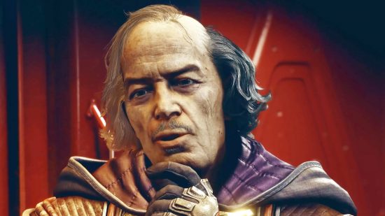 Starfield quests sound less Fallout 4, more Fallout New Vegas. A mystic in ornate robes questions you in the Bethesda RPG game Starfield