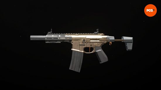 A preview of the base Chimera, one of the best Warzone ARs, on a black background.