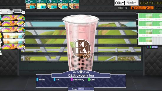 Best cooking games: a delicious strawberry bubble tea has been prepared in GOG Cook Serve Delicious 3