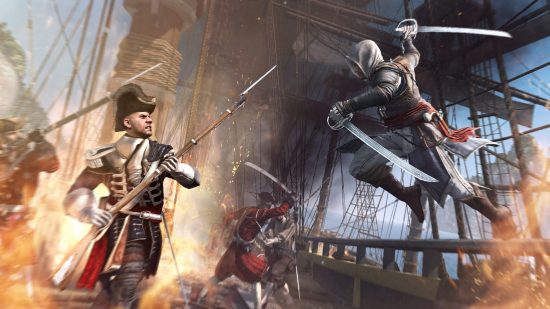Best Pirate games: a clash of between naval forces and an assassin in Assassin's Creed IV: Black Flag