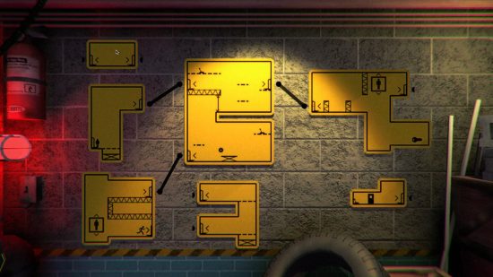 Best puzzle games - The Pedestrian: A series of signs on the wall