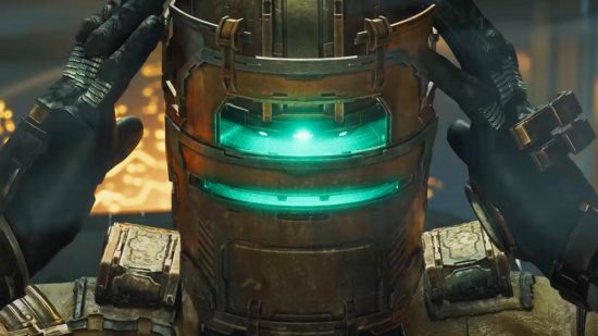 Dead Space Remake gives Isaac Clarke “more agency” EA and Motive say. A space engineer in a shining green helmet, Isaac Clarke from the Dead Space Remake