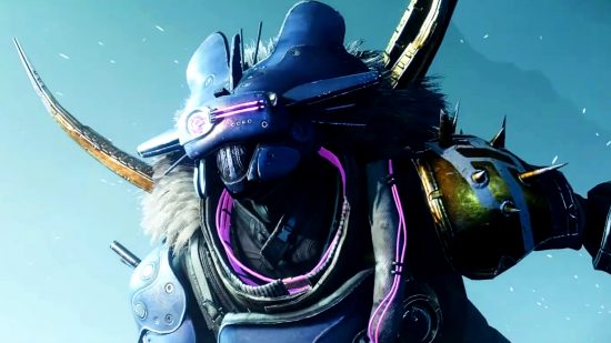 Destiny 2 - Mithrax, a Fallen Captain with purple lights on his armour