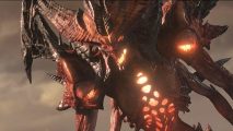 Diablo 3 Season 28 is the perfect preparation for Diablo 4: A red demon with glowing red eyes and fire in its chest looks past the camera