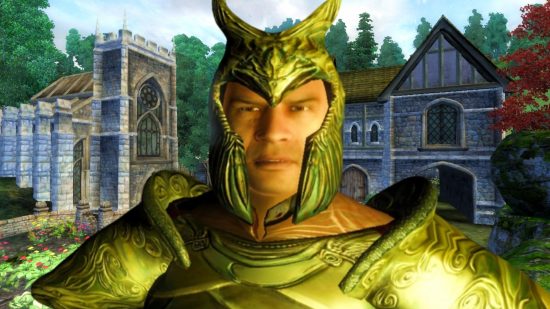 Elder Scrolls Oblivion remake gets huge new gameplay reveal. A fantasy warrior in golden elf armour from Bethesda RPG game Elder Scrolls Oblivion