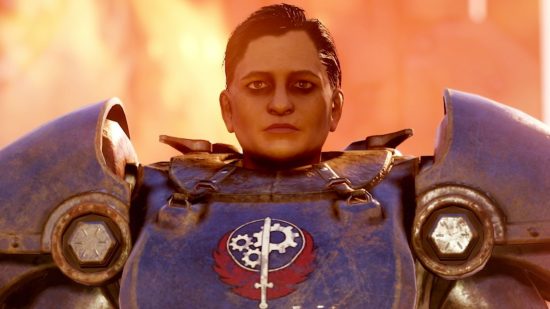 Bethesda may have just saved Fallout 76 – and also added a new glitch. A soldier in power armour from Bethesda RPG game Fallout 76