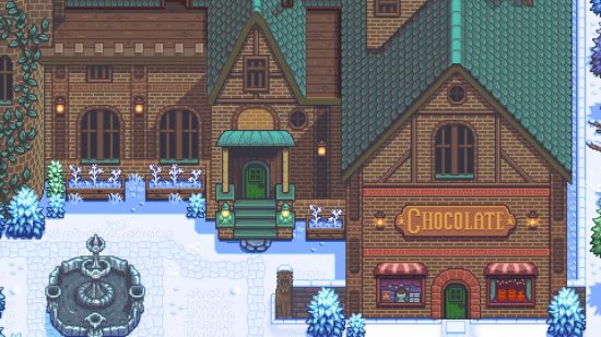 Haunted Chocolatier release date: The front of the chocolate shop