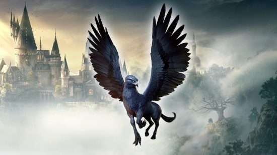 Hogwarts Legacy art with Griffin in centre