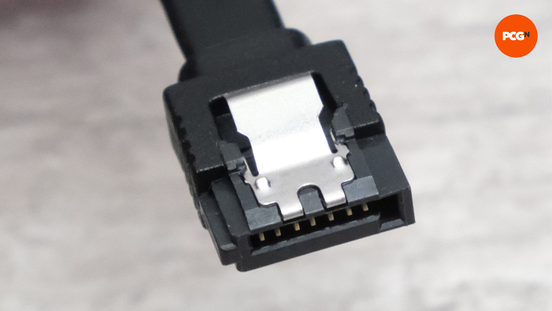 A sata data cable for building a gaming PC