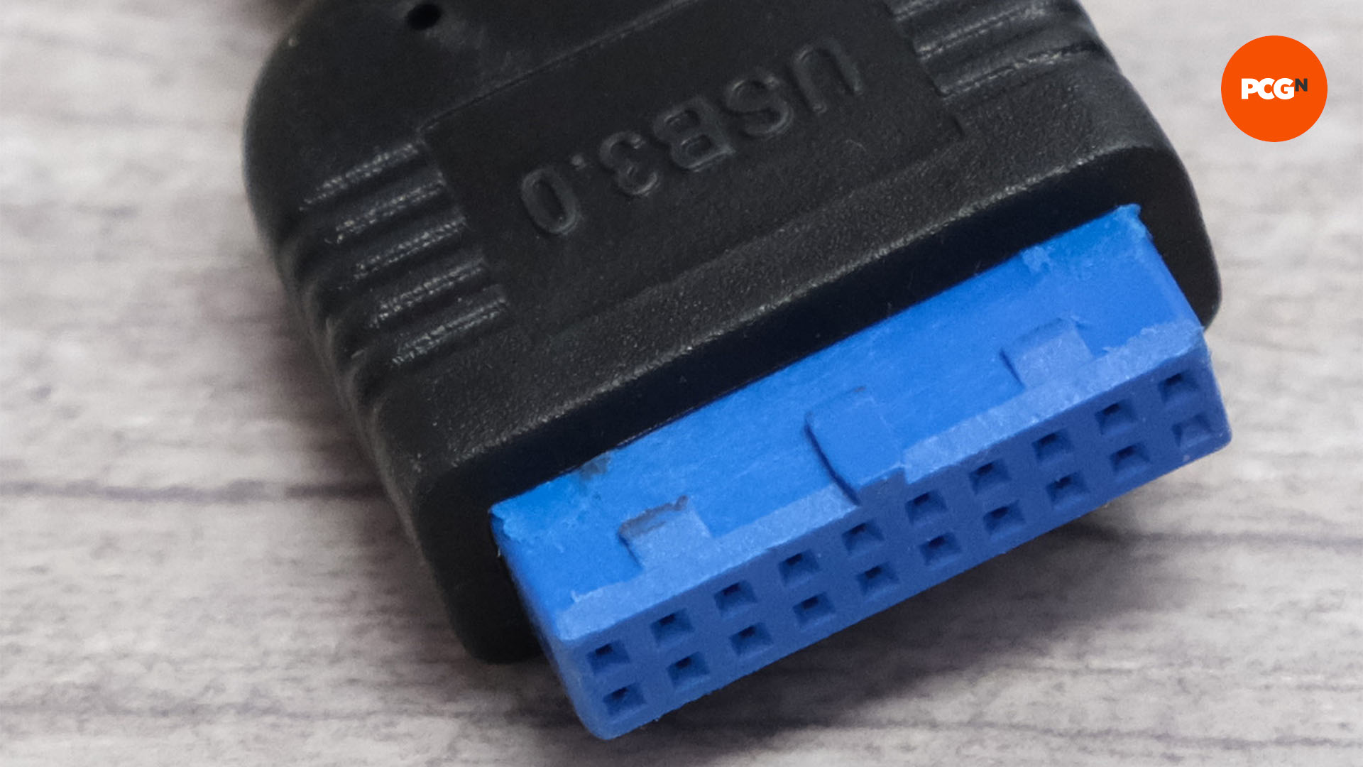 The blue USB3 plug for the motherboard