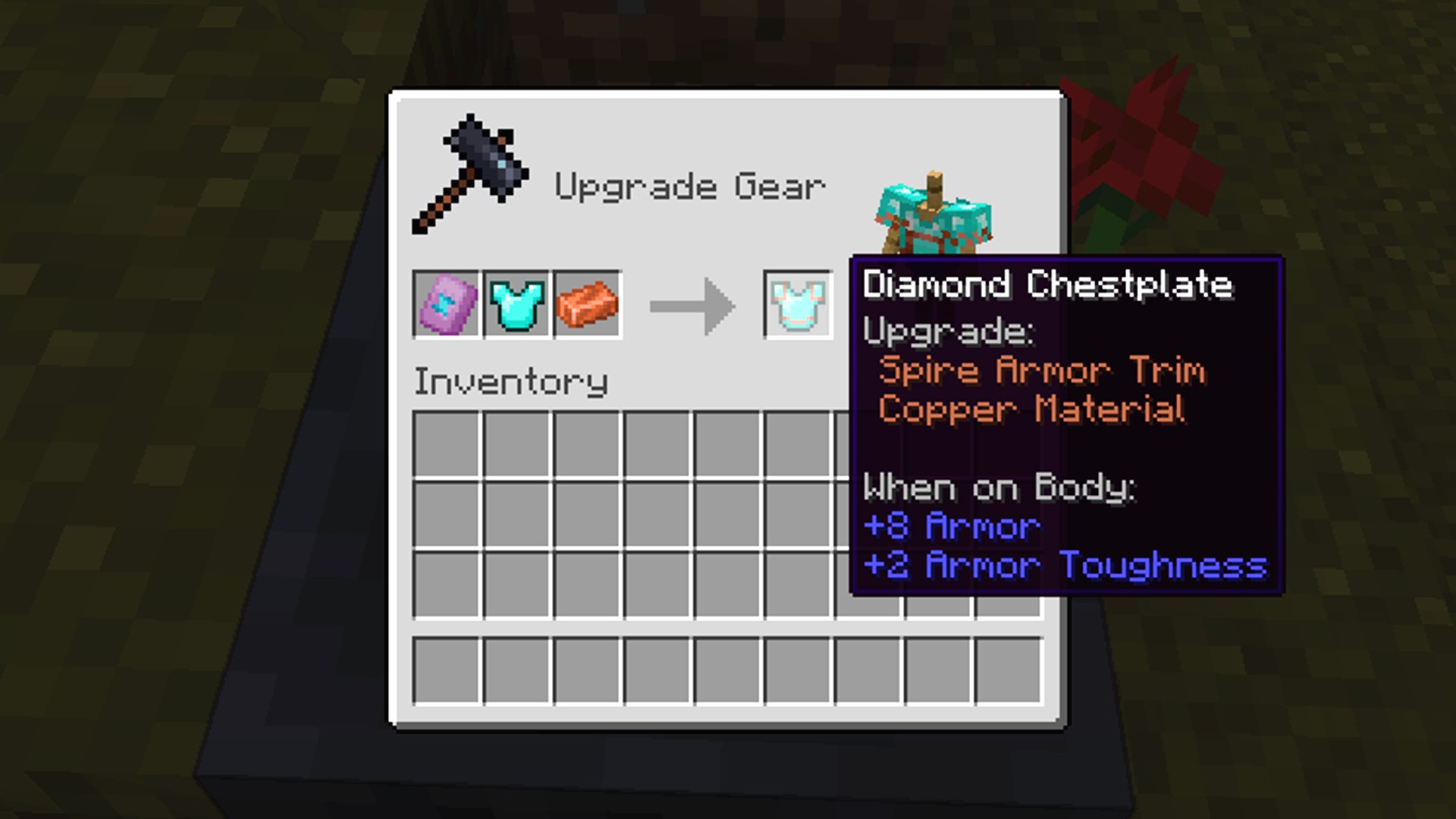 Minecraft armor trims update how to find and use smithing templates