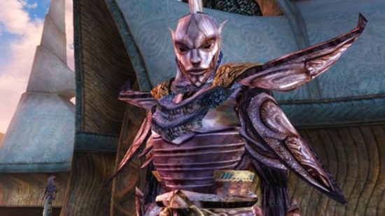 Elder Scrolls’ best game is free on Prime Gaming as Morrowind hits ESO. A guard in shining, spiked armour from RPG game The Elder Scrolls Morrowind