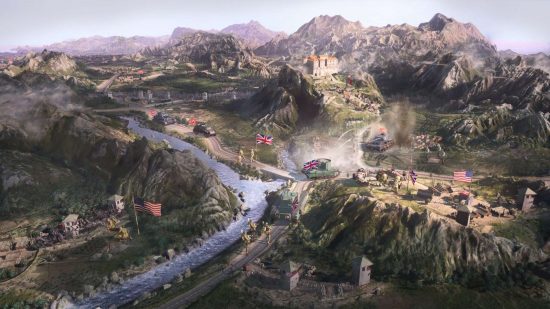 An overview of the campaign map in Company of Heroes 3