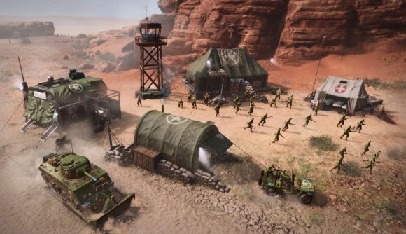A US base in Africa in Company of Heroes 3