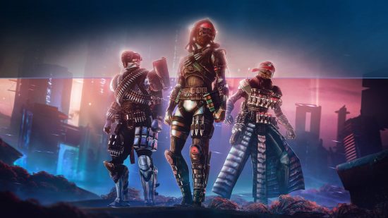 destiny 2 error codes: three futuristic soldiers stand side by side