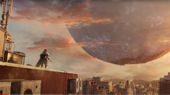 Destiny 2 Final Dawn quest guide: Crow peers out over The Traveler.