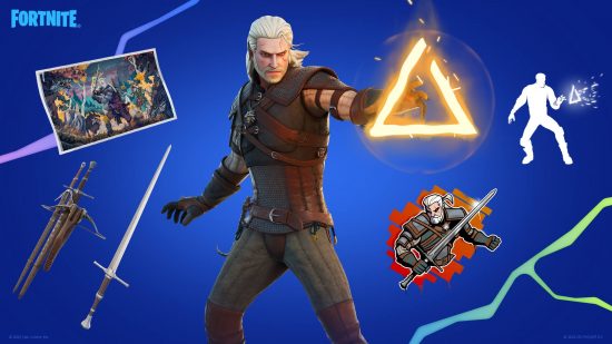 Fortnite Geralt of Rivia quests and rewards: The Geralt of Rivia skin in Fortnite, a quest reward
