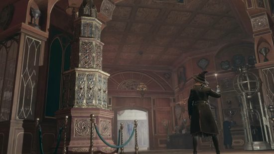 Beste Hogwarts Legacy Ostereier: Ein riesiger Sarg, in dem eine Trophäe untergebracht ist