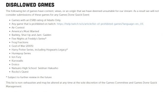 Hogwarts Legacy und alle von GDQ verbotenen Harry-Potter-Spiele: Eine Liste von Spielen, die von der Speedrunning-Organisation GDQ verboten wurden