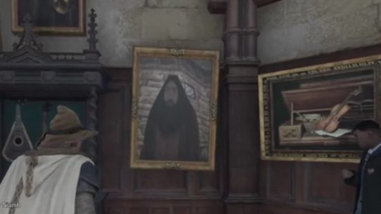 Best Hogwarts Legacy Mods 2023: πίνακες ζωγραφικής που δείχνουν έναν μεγάλο γενειοφόρο άντρα