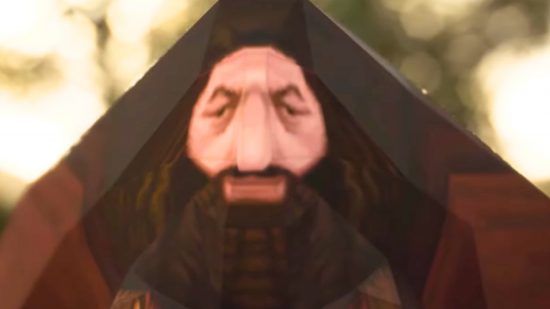 Hogwarts Legacy remake, built in one day, is a free game: a polygonal caretaker from a wizarding school, Hagrid from Harry Potter