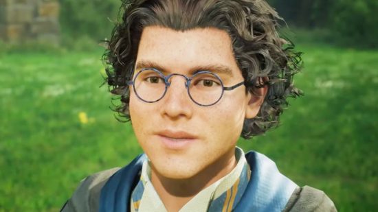 Hogwarts Legacy is now number 1, and 2, and 3, and 4 on Steam: A young wizarding student in Ravenclaw robes and glasses in Harry Potter RPG game Hogwarts Legacy