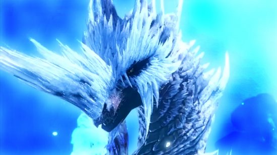 Monster Hunter Rise Sunbreak - Velkhana, an icy elder dragon from MH World Iceborne