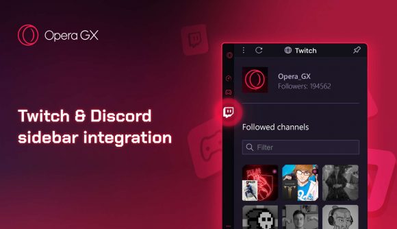 Discord intergration shown off in Opera GX