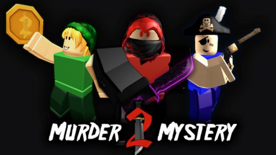 Best Roblox games: Three characters take part in a Murder Mystery 2 game