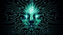 System Shock system requirements: The face of SHODAN, made up by a group of green wires and circuits