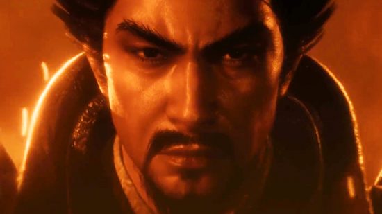 Wo Long Fallen Dynasty demo - a man with stern eyebrows and a goatee glares at you