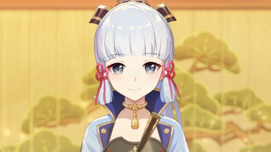 Genshin Impact 3.5 brings back Fungi friends and Ley Line Overflow: anime girl with white hair smiling