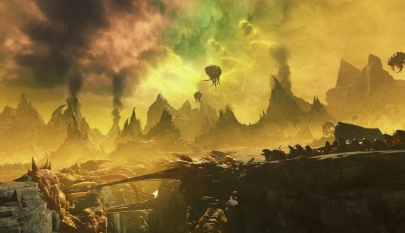 Warhammer 3 - A yellow landscape