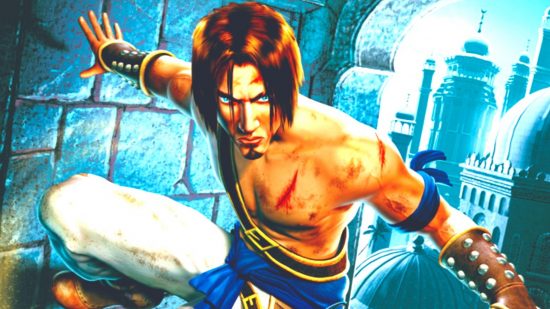 Get 15 of the best PC games ever for less than $99: A man with long hair and a scimitar from Ubisoft platformer Prince of Persia