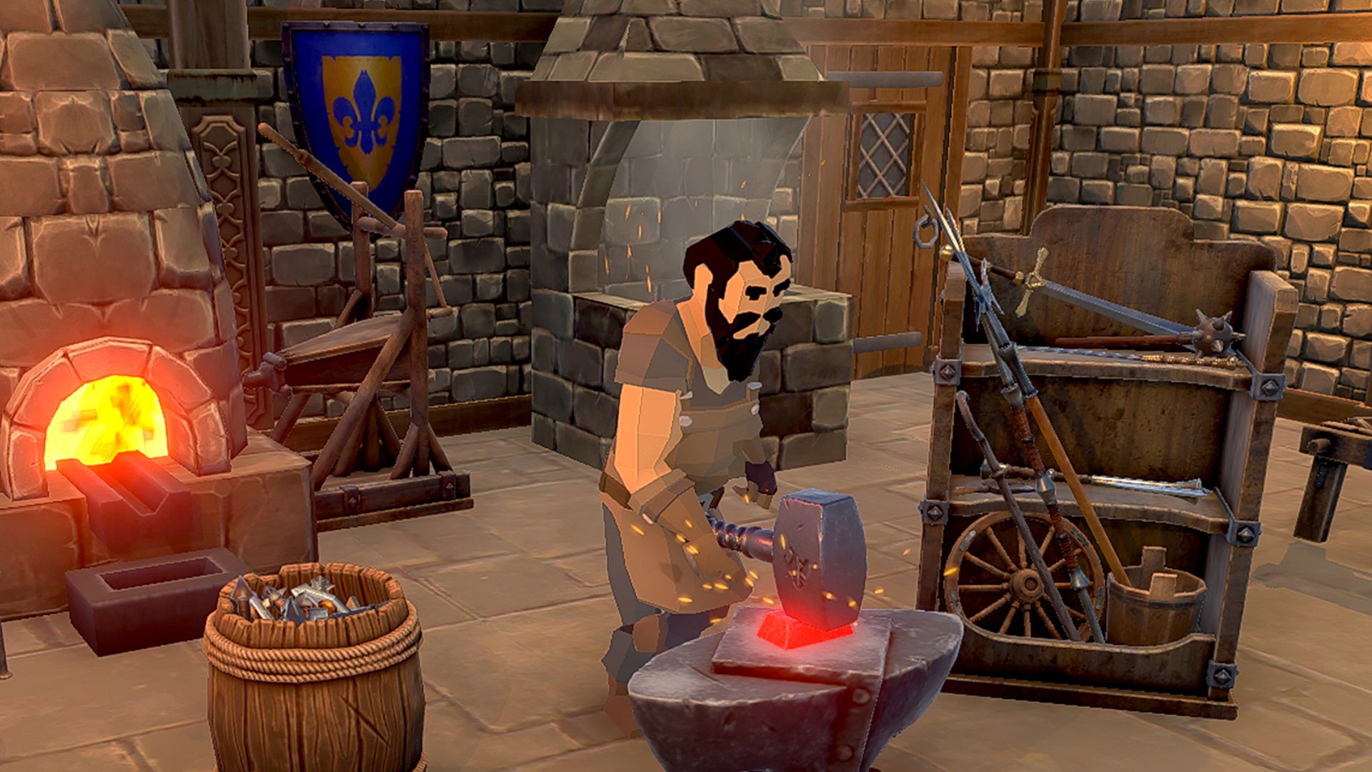 Run je eigen middeleeuwse smid in het nieuwe Steam-spel Blacksmith Master