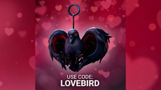 Dead by Daylight codes: The Raven heart charm and now expired code 'LOVEBIRD' from Valentine's Day 2023.