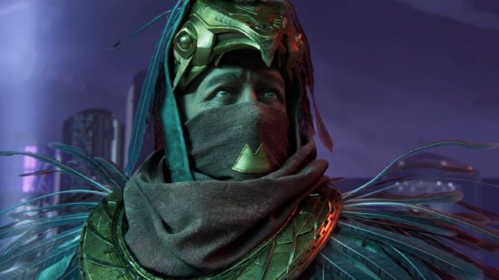Destiny 2 Lightfall Mark Cap: un uomo vestito con abito egiziano