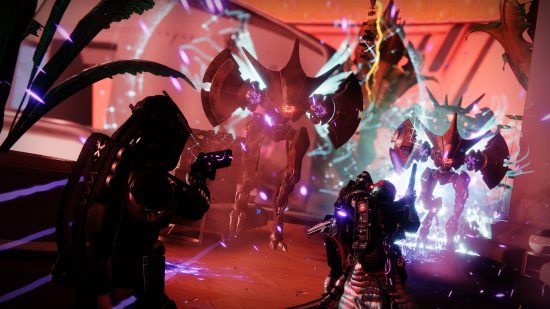 Destiny 2 Terminal Overload Guide - Walkthrough and Keys: Guardians fight the Vex enemy in Neomuna.