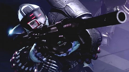 Bungie shares the weird reason you see this Destiny 2 gun in cutscenes: A Guardian holds the Khvostov 7G-02 in the Lightfall cinematic trailer.