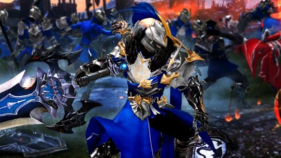 Lost Ark Tulubik Battlefield update - a soldier in blue wielding a greatsword fights amid others on a large battlefield
