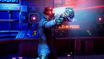 System Shock release date delayed again, as FPS remake slips to spring: A sci fi warrior with goggles and a laser pistol in System Shock