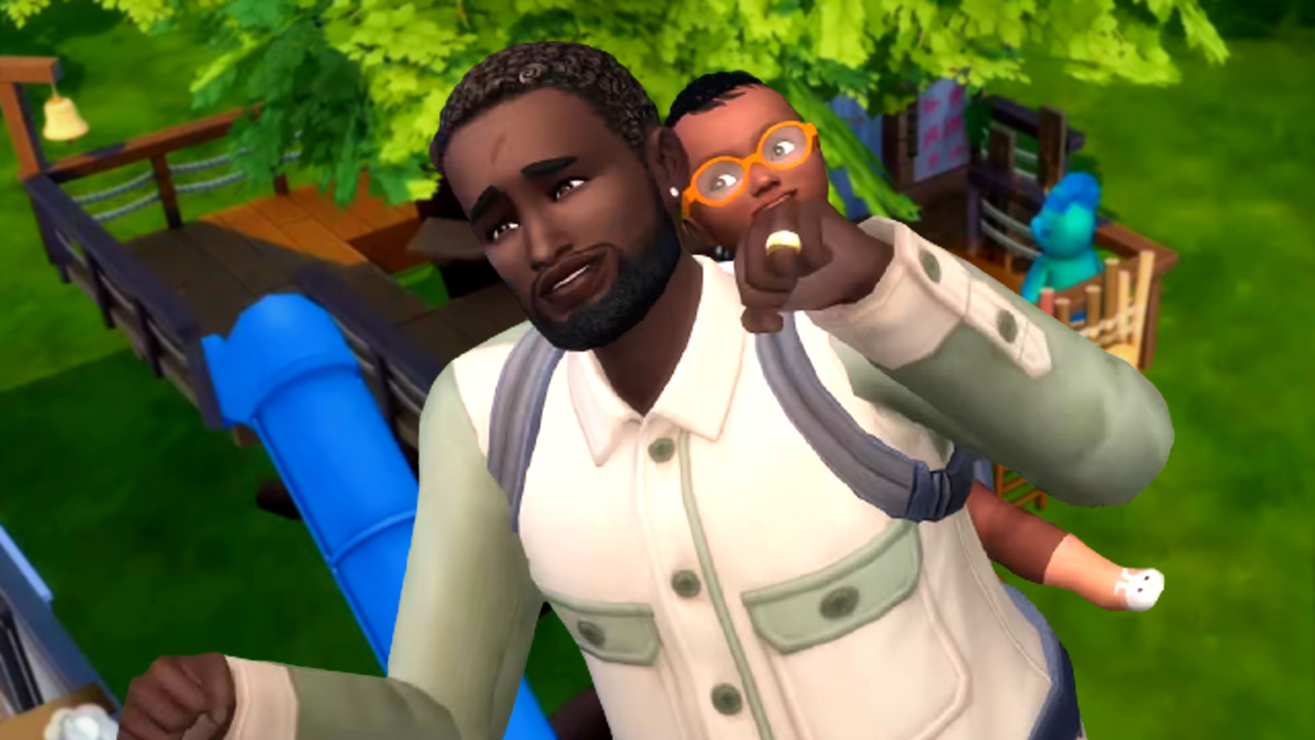 The Sims 4 Growing Together gives you a treehouse, or a midlife crisis