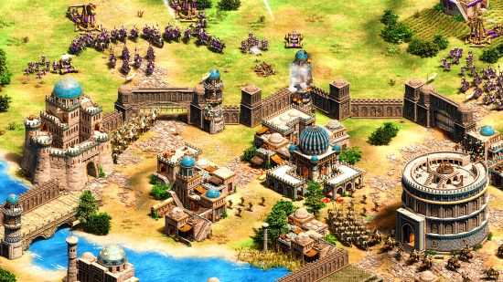 Age of Empires 2 DE update - a city in the real-time strategy game