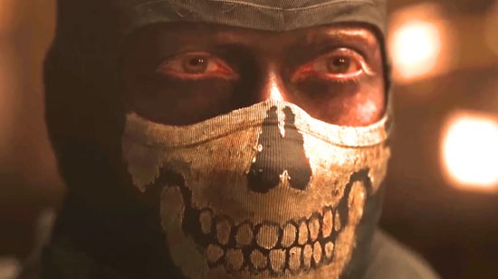新しいCall of Dutyの「ゲーム」には最初の予告編がありますが、それはあなたが思うことではありません：頭蓋骨のデザインを備えたバラクラバの兵士、FPSゲームコールオブデューティモダンウォーフェア2の幽霊