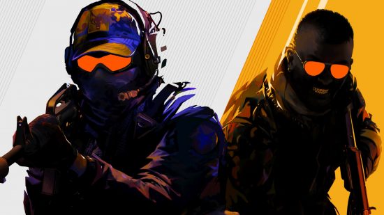 CSGO cases hit massive new record as Counter-Strike 2 approaches: Silhouettes of two soldiers in tactical gear from Valve FPS game Counter-Strike 2
