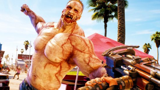 Dead Island 2 sale is already here, but you need to act now : A hulking, muscular monster throws a punch in zombie game Dead Island 2