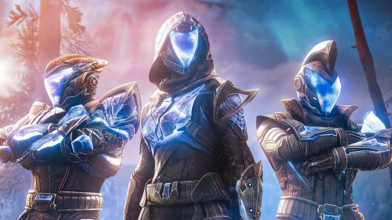 Destiny 2 drip Commendations are coming with the midseason patch: Three Guardians stand in Destiny 2 seasonal armour.