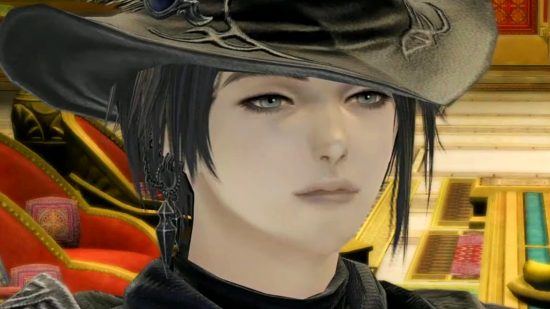 FFXIV 6.4 Live Letter 77 date and time - Zero, a pale-skinned lady with black hair, wearing a wide-brimmed hat and a tired expression